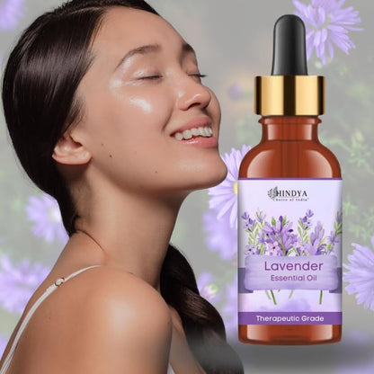 Lavender Essential Oil for Hair Growth & Relaxation - Ecocert Certified Organic - 15ml