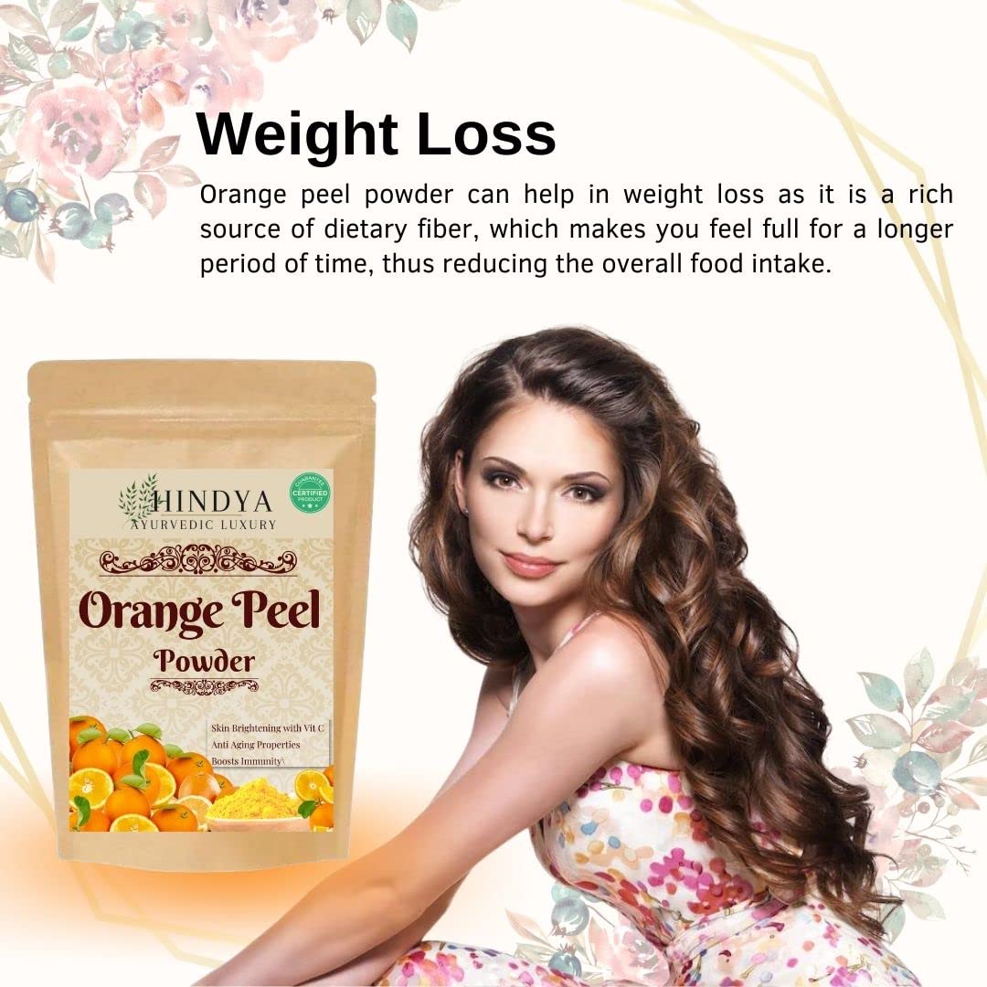 Orange Peel Powder for Skin - Face Pack for Tan Removal & Acne - 100g