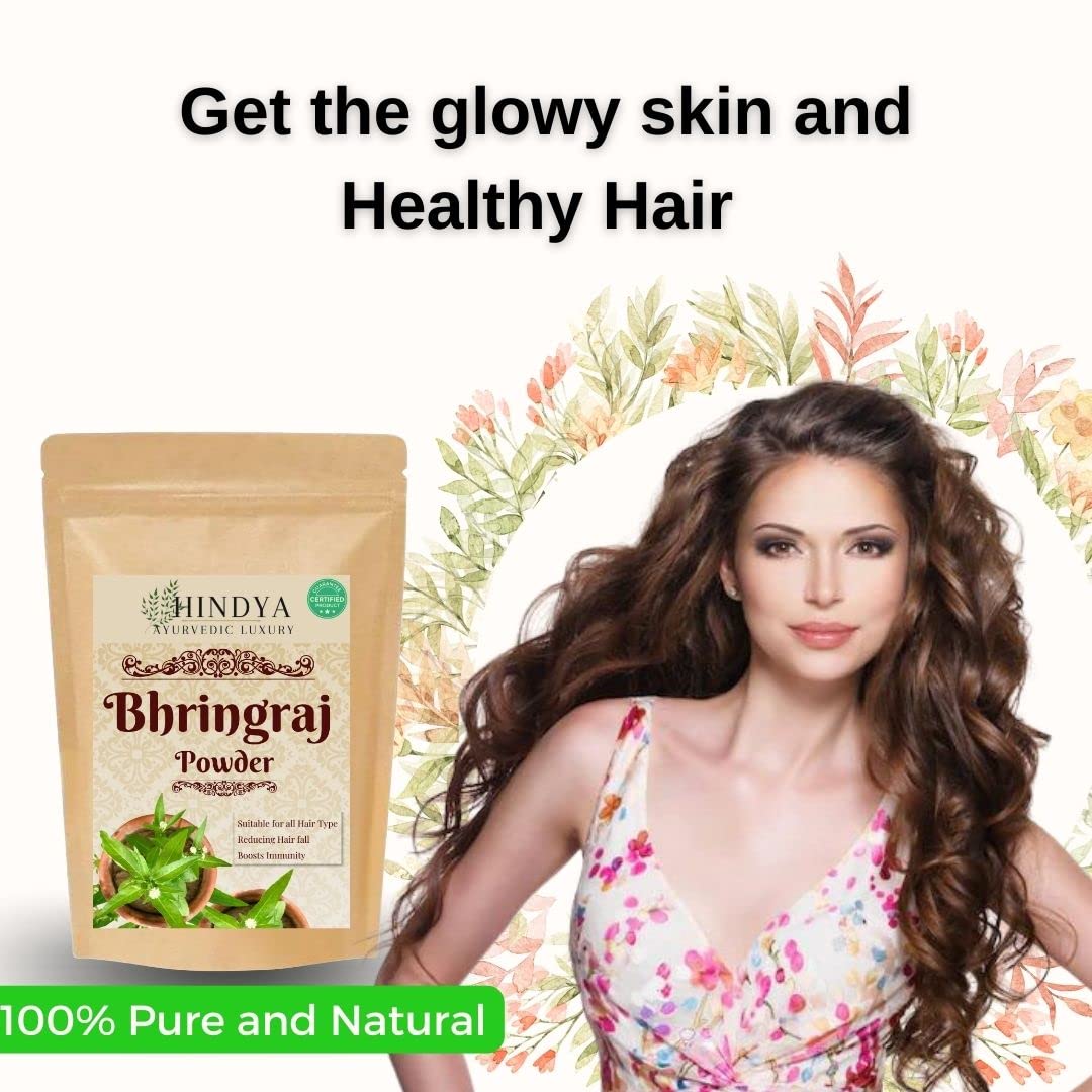 Bhringraj Powder for Hair Growth & Skin Care - 100g