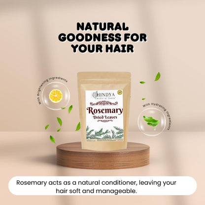 Organic Dried Rosemary Leaves for Hair Growth - 100% Natural - 55g