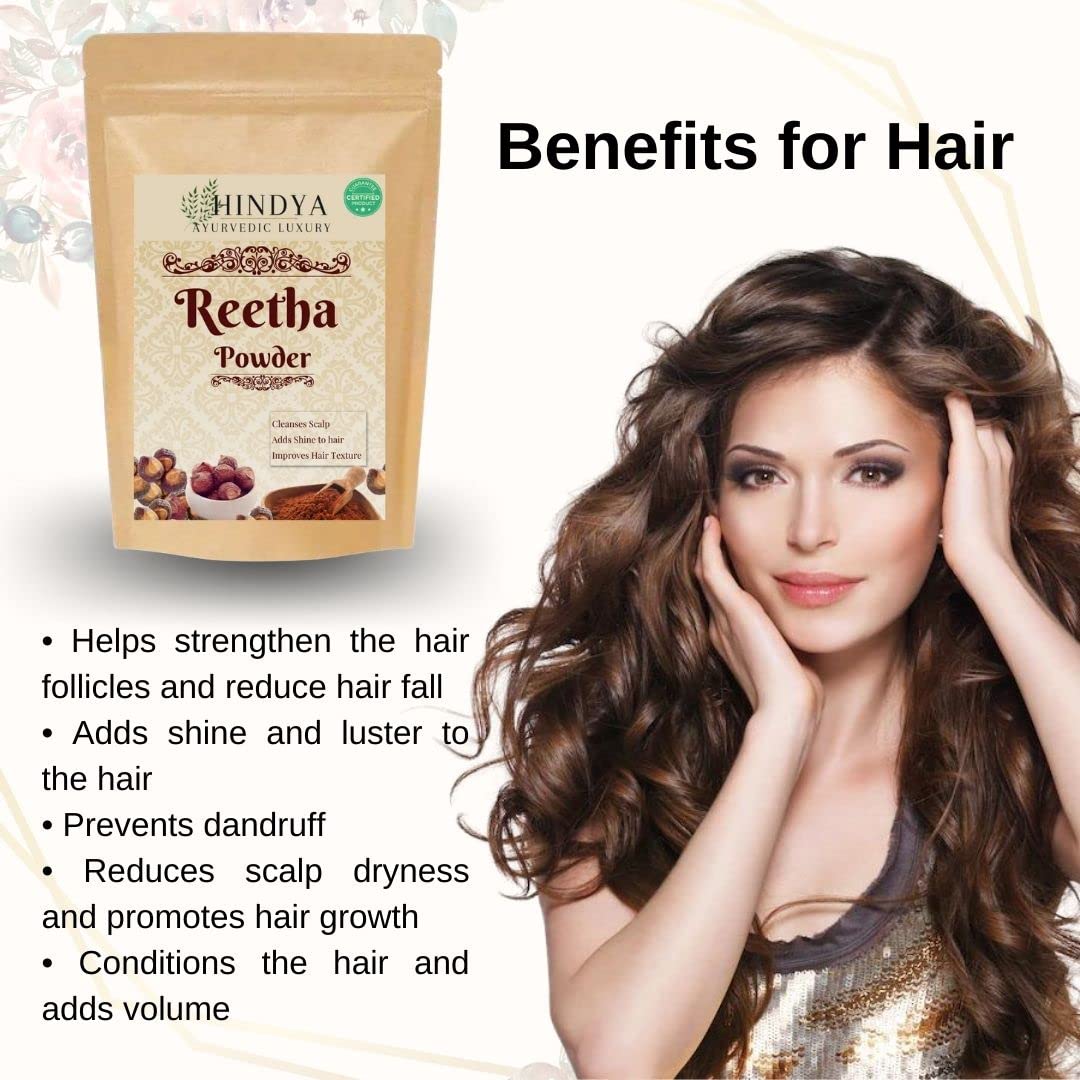 Reetha Powder (Soapnut) for Hair & Skin Care - 100g