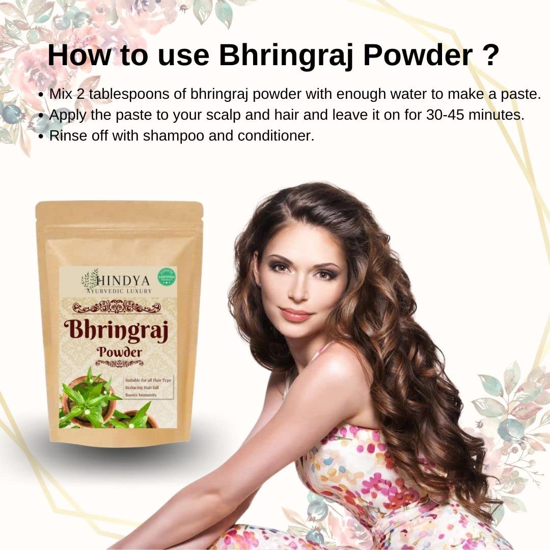 Bhringraj Powder for Hair Growth & Skin Care - 100g