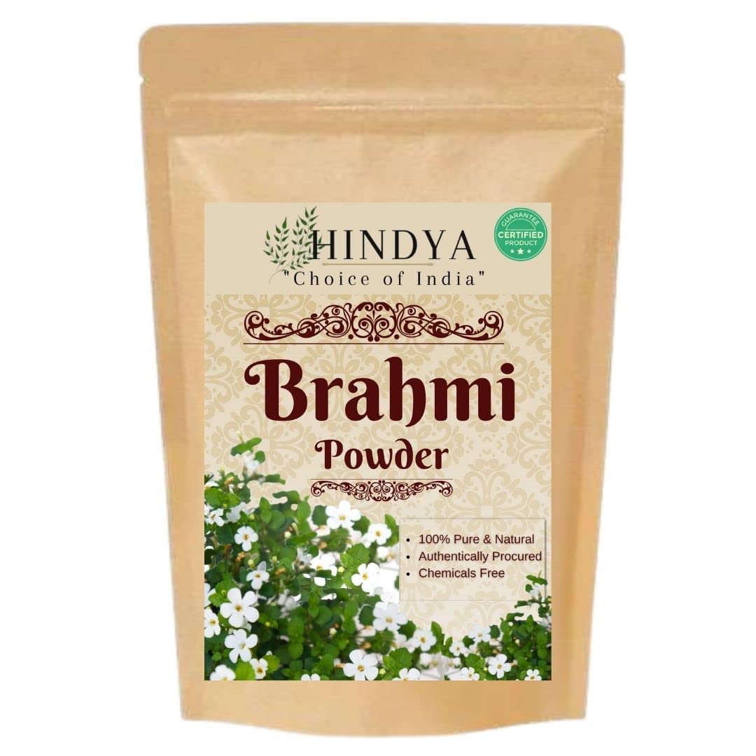 Organic Brahmi Powder (Bacopa Monnieri) for Hair Growth & Skin Care - 100g
