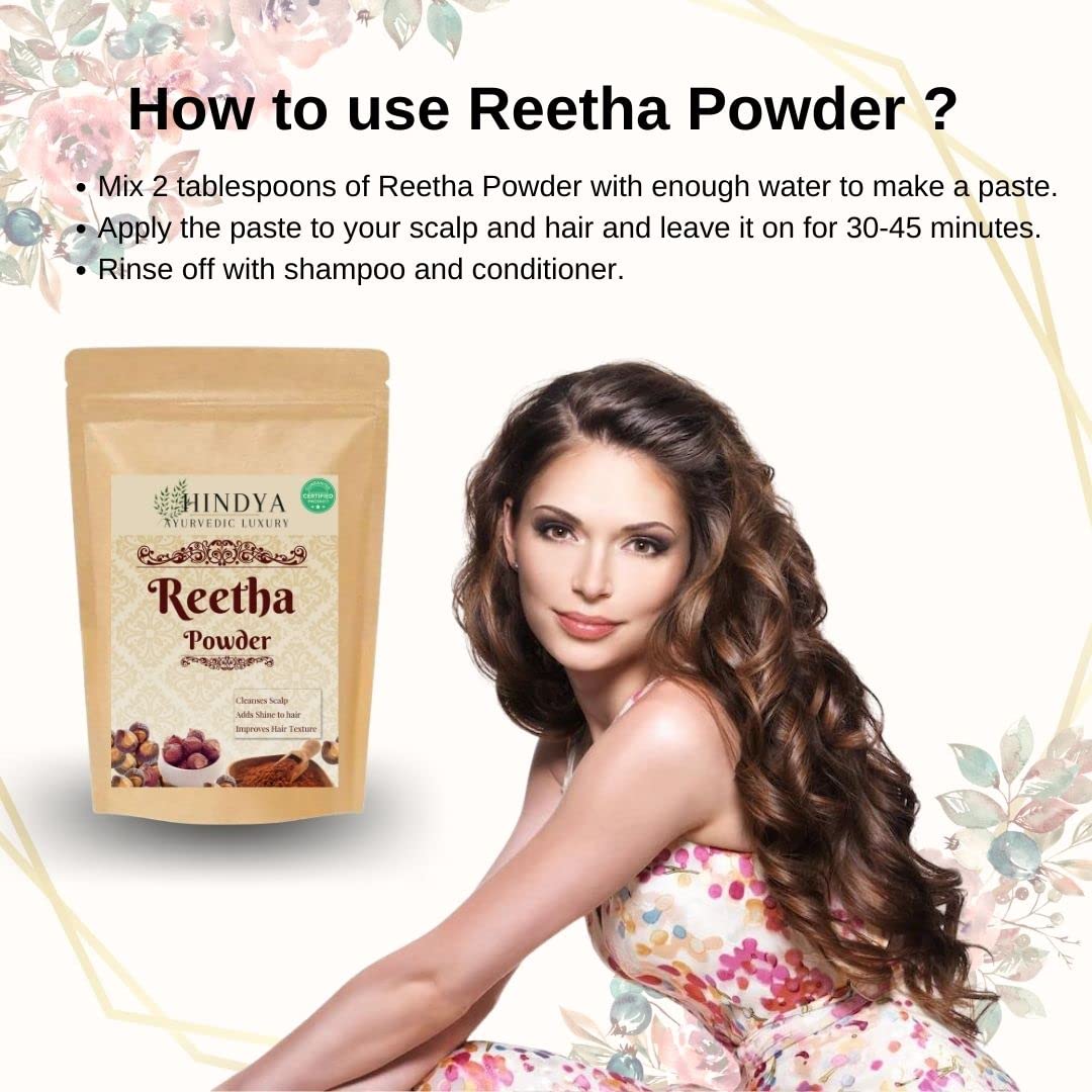 Reetha Powder (Soapnut) for Hair & Skin Care - 100g