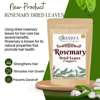 Organic Dried Rosemary Leaves for Hair Growth - 100% Natural - 55g
