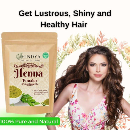 Organic Henna Powder (Mehendi) for Hair Color & Body Art - Triple Sifted - 100g