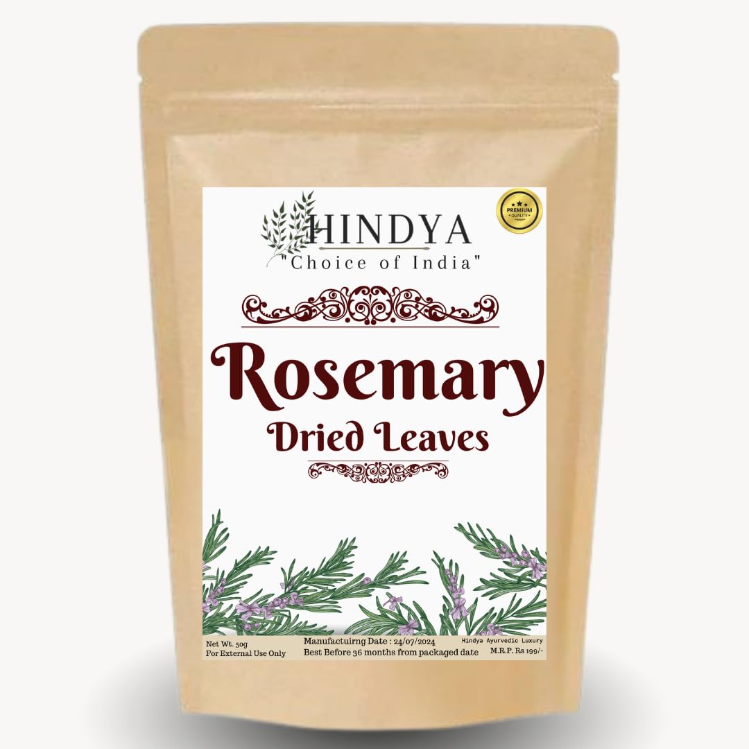 Organic Dried Rosemary Leaves for Hair Growth - 100% Natural - 55g
