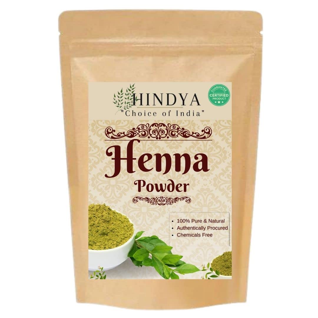 Organic Henna Powder (Mehendi) for Hair Color & Body Art - Triple Sifted - 100g