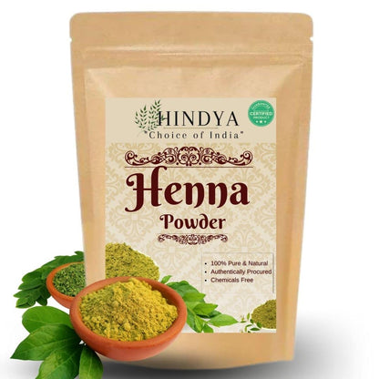 Organic Henna Powder (Mehendi) for Hair Color & Body Art - Triple Sifted - 100g