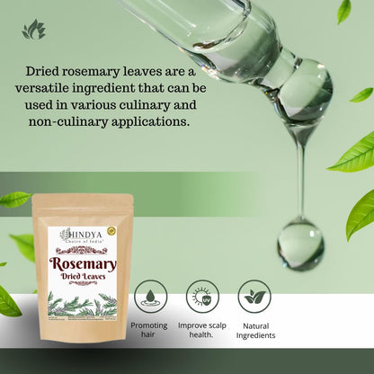 Organic Dried Rosemary Leaves for Hair Growth - 100% Natural - 55g