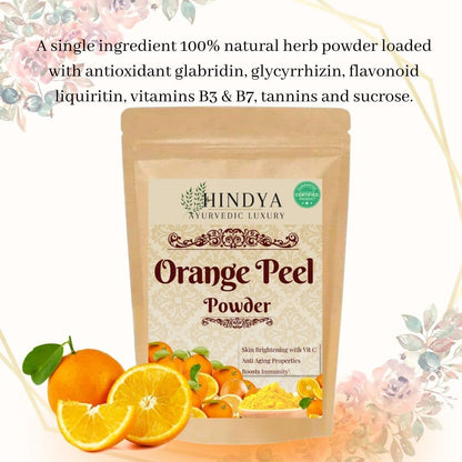 Orange Peel Powder for Skin - Face Pack for Tan Removal & Acne - 100g