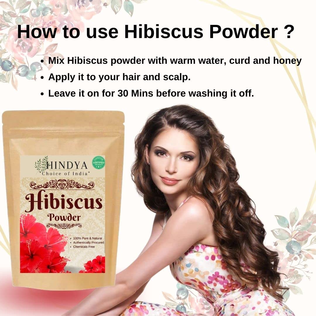 Organic Hibiscus Flower Powder - Hair & Skin Care - 100g