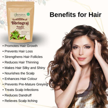 Bhringraj Powder for Hair Growth & Skin Care - 100g