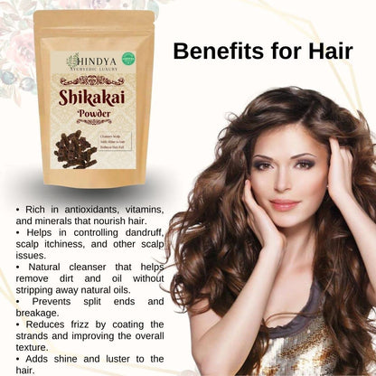 Shikakai Powder (Acacia Concinna) for Hair Care - Controls Hair Fall & Dandruff - 100g